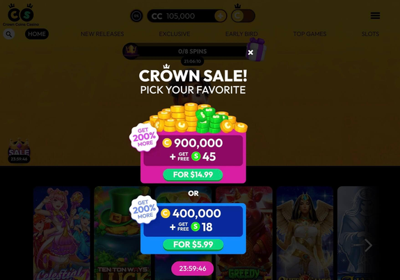 crown coins casino Gameplay